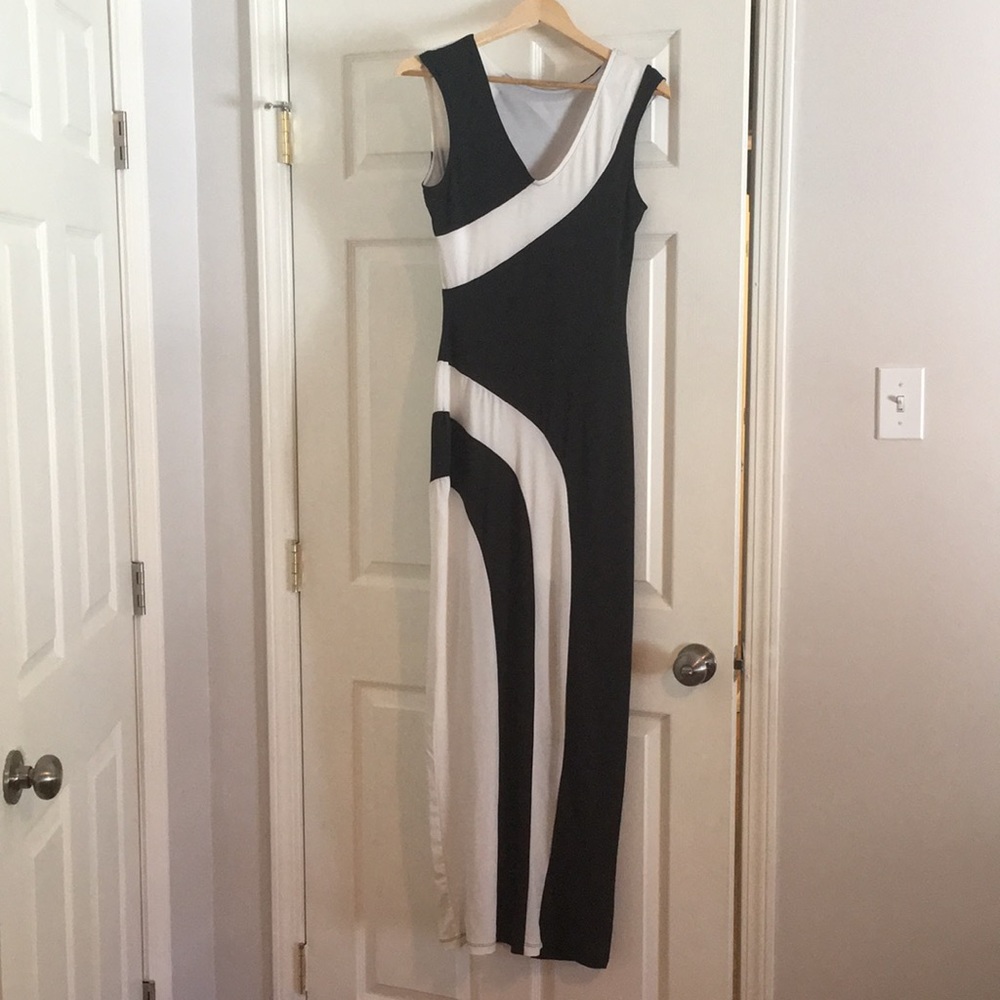 Black and White Maxi Dress
